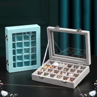 KATAKANVD Velvet Ring Box Tray, Portable Multi-function Jewellery Organiser Storage, Dustproof 12 /2