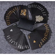 Premium Gold poker Waterproof Plastic Foil Luxury Poker Card Playing Cards Game Card Colourful 扑克牌 R