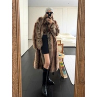 Wild Brown Fur Coat Fur Coat Winter Coat Women Winter Jacket Woman