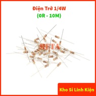 [PACK OF 20] 1/4W Resistor 220 ohm error 5% 250V, value from 0R - 10M