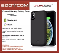 External Battery Case 5000 mAh Power Bank compatible with Apple iPhone X/Xs (Black)