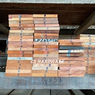 5/8" x 5-1/4" Solid Kayu Meranti Wood Kayu - Siap Ketam （Kayu Keras)