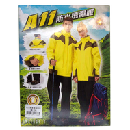 TAHSIN 達新牌 彩仕型A11 透氣兩件式套裝雨衣 RCCBTCOREB  2XL  檸檬黃 + 黑