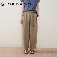 GIORDANO WOMEN Women Pure Cotton Casual Pants 18426508