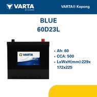 60D23L | VARTA BLUE CAR BATTERY |  MAZDA TOYOTA MITSUBISHI PROTON SUBARU HYUNDAI KIA | [INSTALLATION