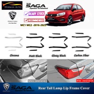 HermanAuto Proton New Saga VVT 2016-2023 MC1 MC2 Tail Lamp Lip Frame Cover Garnish Sportivo Design