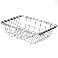 Over The Dishes Drainer Over Dish Dishes Dish - Over Steel In Rustproof Drainer Dish In Sink Rustproof Stainless Adjustable Arms Steel[21][new Sink Drainer Rustproof