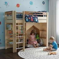 Dezayn Premium Wooden Loft Bed Set Cubby Loft