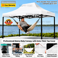 ☔10 layers thickened☔Night Market Canopy 6x6 8x8 10x10 10x15 10x20Ft Full Black pole Frame canopy 10