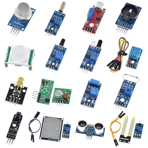 TZT Raspberry pi 2 3 the sensor module package HC-SR04 501 DHT11 DS3231 KY-008 Sound Rain Soil senso