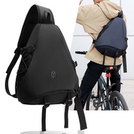 Men Outdoor Sports Cycling Shoulder Bag Functional Shoulder Bag Commuter Cycling Bag Lightweight Cro