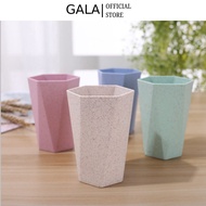 Heat-resistant plastic cup made of barley COMBO 3 Hexagonal Plastic Cups Drinking Cups Drinking Cups