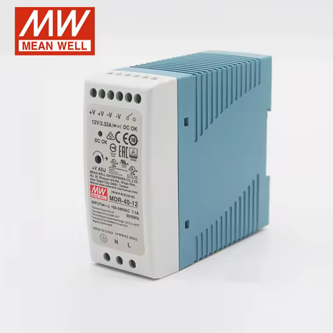 MEAN WELL MDR-40 MDR-40-24 24V 1.7A 40W single output rail type industrial power supply
