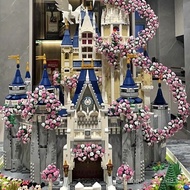 Compatible with Lego Disney Magic Castle Assembled Building Blocks Large Boys and Girls Birthday Gif