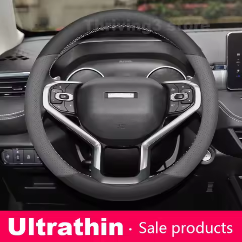 Leather Car Steering Wheel Cover For GWM Haval H9 H6 GT H7 Hybrid Jolion pro H5 M6 PLUS H3 Dargo Hav
