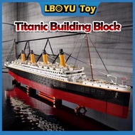 【LBOYU】1878Pcs Titanic Building Block Assembly toys Children Ship Model Puzzle Blocks
