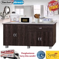 SURIA~4 Door+1 Drawer KITCHEN Cabinet 5Ft / Low Cabinet / Almari Dapur (Wenge)