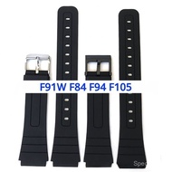 18MM Soft Silicone Watch Band forF91W F84 F94 F105 Replacement Strap for Digital Electronic Watches