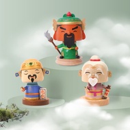 【新年神明】關聖帝君 文昌帝君 月下老人 彈簧搖頭公仔 新年送禮