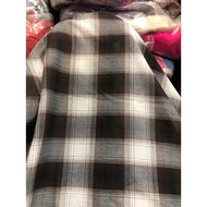 D170 - Karo striped thin Kate fabric (2m x 1.45m), no stretch