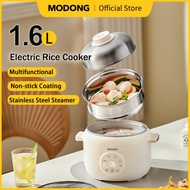 MODONG Low-Sugar Rice Cooker Multifunctional Rice Cooker 1.6L 500W Non-stick with Steamer MD-FB25-J