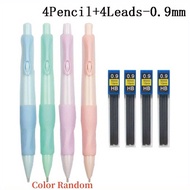 Comfortable Grip Mechanical Pencil Set 0.5/0.7/0.9/2.0MM Leads 2B Art Writing Pencil Office Supplies
