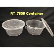 FELTON FC 750ml R750 Round Disposable Plastic Food Container (50pcs±) / Bekas Makanan/ Bekas Bungkus