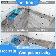 Pet nest ✤Pet Fence 1210pcs Dog Cage Isolation Fence Plastic Fence DIY Kennel House 1210pcs 45cm(H) x 35cm(L)❊