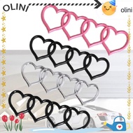 OLINI Trunk Tail Label Badge, ABS Plastics Heart-shaped Love Heart Logo Rear, Personality Emblem Dec