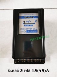 HOLLEY DT58 ฮอลลี่ มิเตอร์จานหมุน 3 เฟส 4 สาย แบบต่อตรง 5ACT 15(45)A 30(100)A