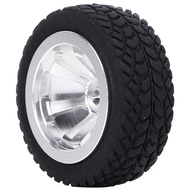 4PCS RC Tires, Rubber Tires RC Car Model Upgrade Accessories Fit for 1/28 K989-53 RC Wheel Tyre(Silv