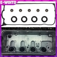 E-WOITD VS50499R Valve Cover Gasket Set Fits For Honda Civic Coupe Sedan DX EX LX 1.6L SOHC L4 D16Y7