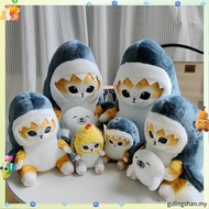 SHARK ATTACK CAT Cute Cat Plushy Toy Stuffed Animal Doll Pendant Bag X9V1