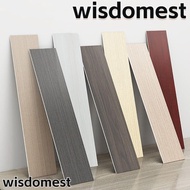 WISDOMEST Skirting Line, Living Room Windowsill Floor Tile Sticker, Home Decor Wood Grain Waterproof Self Adhesive Waist Line