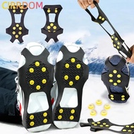 CIRRDOM Ice Claw, 10 Teeth Universal Ice Gripper Spike,  Spike Anti-Slip Shoes Crampons For Shoes