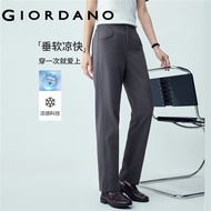 GIORDANO WOMEN Cooling half elastic waist pants 13416240