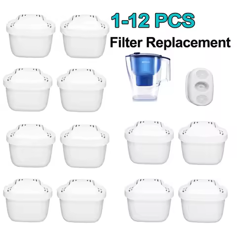 1-12PCS Water Filters For BRITA MAXTRA+ PLUS Maxtra Replacement For Brita Maxtra+ Pitcher, Universal