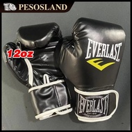 10/12oz Black Pu Everlast Log Boxing Gloves Adult Gloves Training Glove For Adult Boxing Gloves