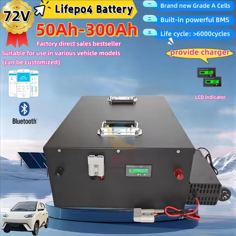 HC_72V Lithium Battery 50Ah 70Ah 90Ah 100Ah 150Ah 180Ah 200Ah 300Ah Lifepo4 for 3KW 7KW 10KW 14KW Si