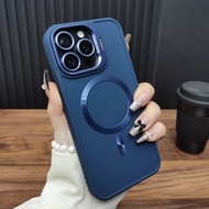 เคสโทรศัพท์แบบพับได้พร้อมกล้องสำหรับ Apple 16ProMax iPhone 15 Alloy Lens Film 14Plus Alloy 13 Magnet