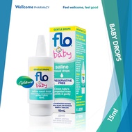 Flo Baby Saline Nasal Drops 15ml
