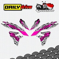 HONDA CLICK V3 FIRE INDO DECALS DESIGNS