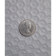 Old coin syiling Elizabeth Regina 1965