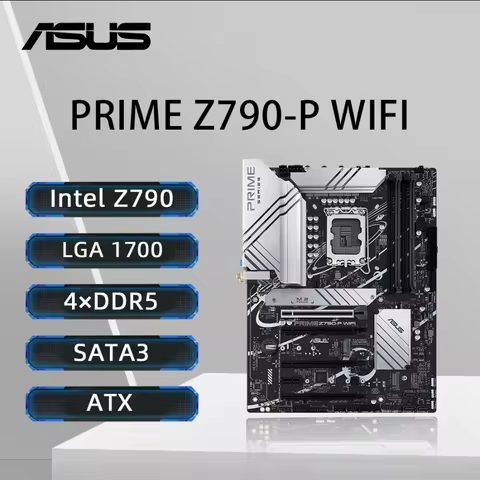 ASUS PRIME Z790-P WIFI Motherboard LGA1700 Support i5-13600K i5-12400F i5-12400F CPU DDR5 192GB 7200