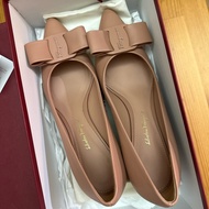 Ferragamo 鮭魚粉Viva中跟鞋 近全新 7.5號