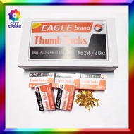 ♞24box Eagle Thumbtacks Gold Thumb Tacks Push Pin
