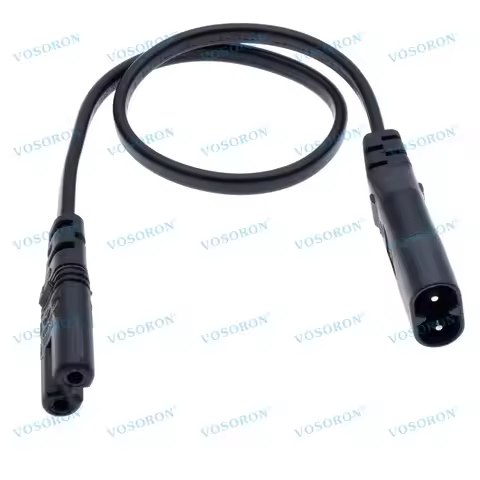 IEC 60320 C8 Plug to C7 Receptacle Male to Female Extension Supply Main Adapter Cable 30cm/60cm/180c