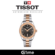 [Official Tissot Warranty] Tissot T101.910.22.061.00 Women's PR 100 Sport Chic Quartz 2 Toned Watch T1019102206100