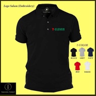 Polo T-Shirt Classic 7 Eleven 7-11 7e  Mart  Company Corporate  Supermarket Uniform Sulam Embroidery