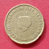 koin Belanda 20 Euro Cent - Beatrix (1st map) 1999-2006